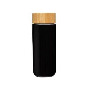 10oz. Double Wall Ceramic Bottle w/Bamboo Lid